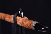 Myrtle Burl Native American Flute, Minor, High D-5, #H58A